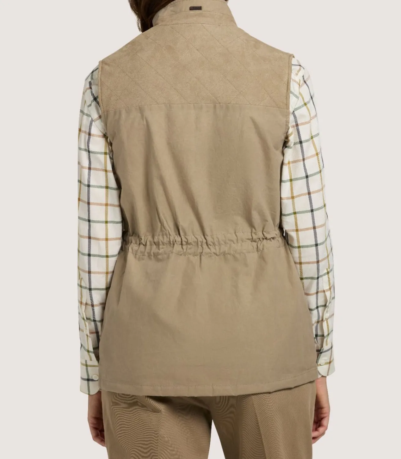 Women'S Summer Cotton Sporting Vest In Dark Taupe-Purdey