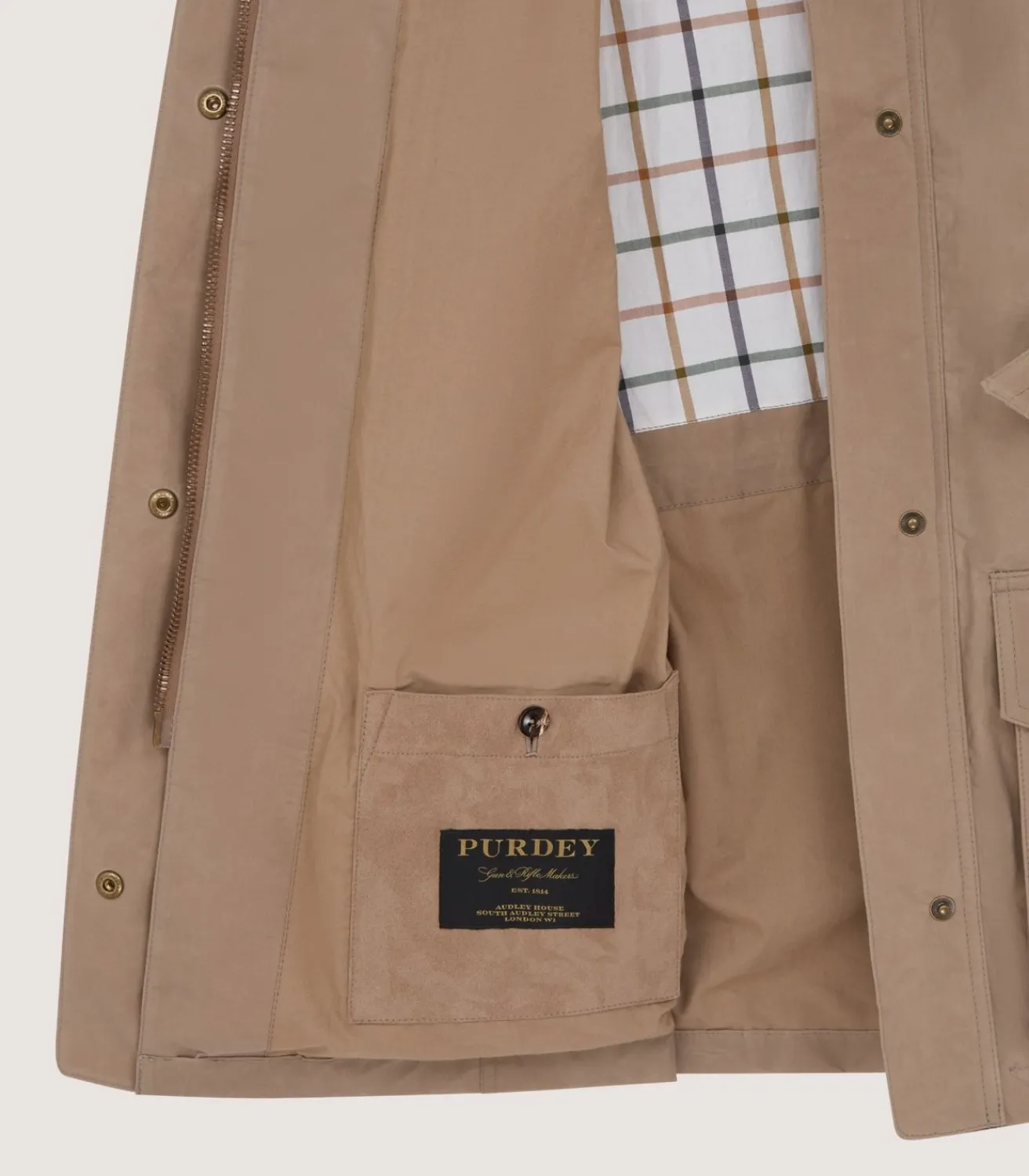 Women'S Summer Dry Wax Field Coat In Taupe-Purdey Hot