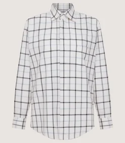 Women'S Summer Sporting Windowpane Shirt-Purdey Hot