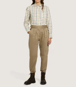 Women'S Summer Sporting Windowpane Shirt-Purdey New
