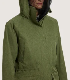 Women'S Technical Lancashire Field Coat In Moss Green-Purdey Outlet