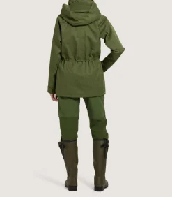Women'S Technical Lancashire Field Coat In Moss Green-Purdey Outlet