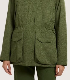 Women'S Technical Lancashire Field Coat In Moss Green-Purdey Outlet