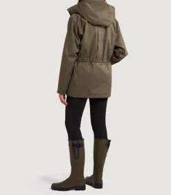 Women'S Technical Lancashire Field Coat In Drab-Purdey Discount