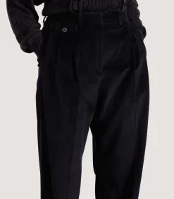 Women'S Triple Pleat Trouser In Black-Purdey