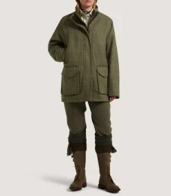 Women'S Tweed Raglan Field Coat In Macaterick-Purdey New