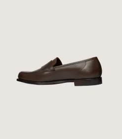Women'S Unlined Waxed Penny Loafers With Superflex Leather Sole-Purdey Discount