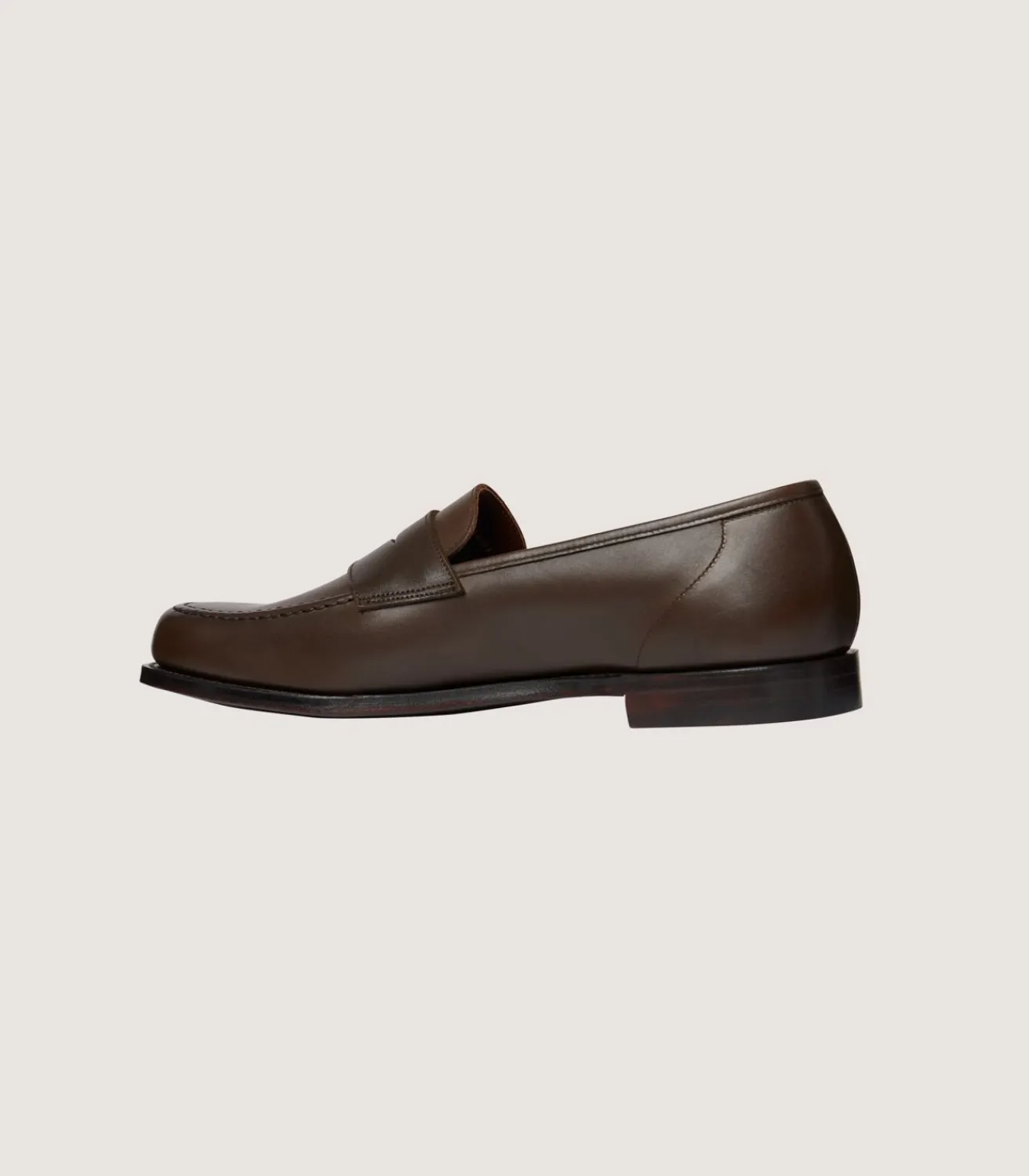Women'S Unlined Waxed Penny Loafers With Superflex Leather Sole-Purdey Discount
