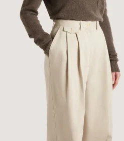 Women'S Wide Leg Trousers-Purdey Discount